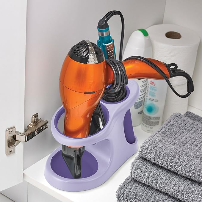 Polder Purple/Gray Style and Store Bathroom Accessory