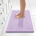 Bcoimo 30x20 Chenille Bath Mat – Non-Slip with Backing Bath Rug Ultra-Absorbent and Machine Washable Bathroom Mat Quick-Dry Design. Ideal for Bathroom Shower and Tub Areas