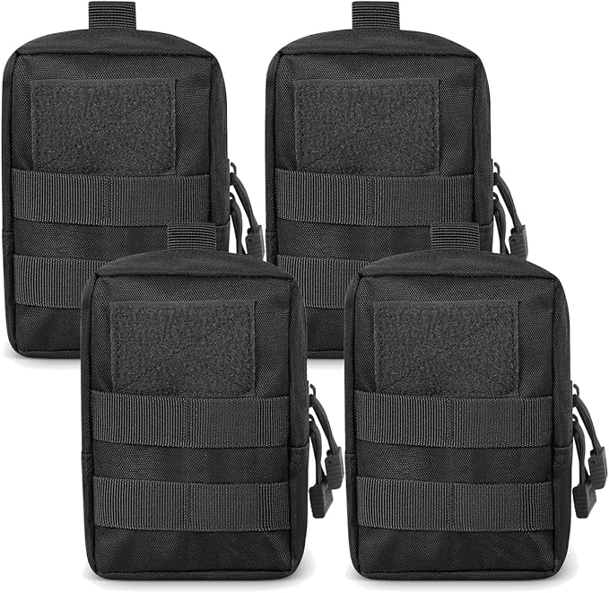 4-Pack Molle Pouch Tactical Molle Pouches Compact Utility EDC Waist Bag Pack
