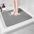 Hargiis Non Slip Shower Mat, Anti Slip Bath Mat, Quick Drying Bath Tub Mats, Foot Scrubber Mat, Anti Slip Mat for Tub, Floor, Bathroom, Home, Kitchen, Hotel (Grey 24”x24”)