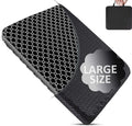 Seat Cushion, Gel Seat Cushion for Long Sitting– Back, Sciatica, Tailbone Pain Relief Pad, 19in Seat Pad for Car, Office Chair, Wheelchair, Soft Support for Long Trips