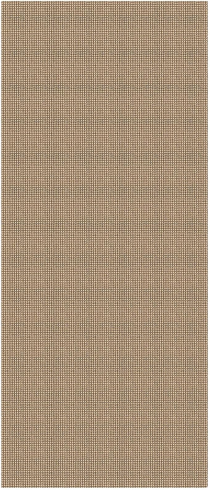 KOZYFLY 3x7 Washable Kitchen Runner Rug, Non Slip Wide Runners for Hallway, Cotton Entryway Runner, Braided Floor Carpet for Entry, Kitchen, Bedside, Hall, Orange Beige/Tan/Brown