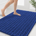 Smiry Bathroom Rugs Mat 40x32, Extra Soft Absorbent Chenille Bath Rugs, Non Slip Rubber Backing Machine Washable Quick Dry Bath Mats for Bathroom Floor, Tub, Shower, Home Decor Accessories, Royal Blue