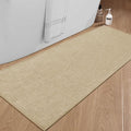 chakme Bathroom Rugs Mat 59x25, Ultra Thin Non Slip Bath Mat Large Quick Dry Absorbent Bath Mat for Bathroom Floor, (Light Beige, 59"x25")