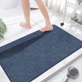 godehone Shower Mats Non Slip Without Suction Cups, PVC Loofah Bathroom Mats, Loofah Mats for Shower and Bathroom, Quick Drying, 23.6× 47.2 Inch, Blue