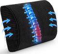 Lumbar Support Pillow for Recliner Chair/Accent Chair/Couch, Extra Large Memory Foam Back Support Cushion for Elderly, Recliner Cushions for Back Rest, Pain Relief, Reading, Washable Cover, Black