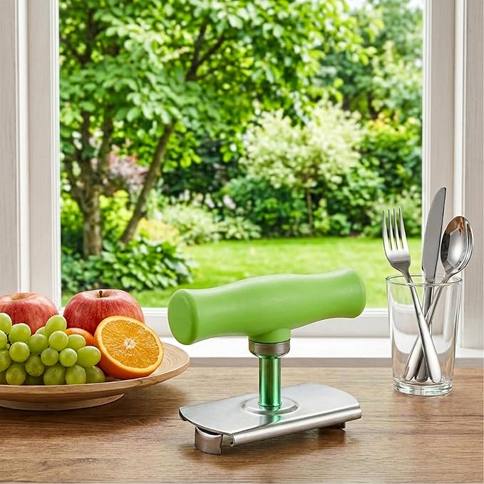 2Pcs Adjustable Jar Opener, Stainless Steel Labor-Saving Can Opener for Weak Hands Seniors, Universal Bottle Lid Gripper Tool for All Size Jars & Bottles
