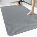 Non Slip Shower Mat: 35"x24" Extra Large Shower Mats for Inside Shower, Trimmable PVC Anti Slip Shower Stall Mats, No Odor, Quick Drying Shower Mats for Floor, Bathroom, Home, Kitchen, Hotel