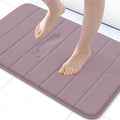 Buganda Memory Foam Bath Mat, 30" x 20", Ultra Soft and Non-Slip Bathroom Rugs, Water Absorbent and Machine Washable Bath Rug for Bathroom, Shower, and Tub, Mauve
