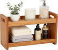 Bathroom Counter Organizer, 2 Tier Bathroom Countertop Organizer, Bathroom Counter Shelf, Wooden Makeup Organizers Countertop, Bathroom Vanity Organizers and Storage for Bedroom, Gifts