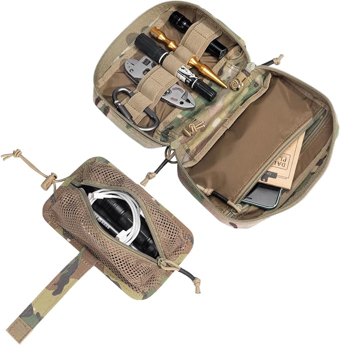 EXCELLENT ELITE SPANKER Tactical First Aid Pouch IFAK Rip Away Molle EMT Pouch Compact Admin Pouch Medical Utility Pouch Emergency Survival Kits for Tactical Vest,Backpack