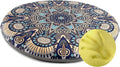 Sigmat Memory Foam Seat Cushion Anti-Slip Soft Round Chair Pad 18 Inch Geometric