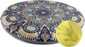 Sigmat Memory Foam Seat Cushion Anti-Slip Soft Round Stool Cushion Chair Pad 20 Inch Geometric