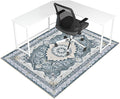 Office Chair Mat for Hardwood Floor & Tile Floor,48"X 60" Heavy Duty Desk Chair Mat for Hard Floors, Under Desk Rug for Rolling Computer Chair,Anti Slip,Low Pile Carpet Floor Protector-Square