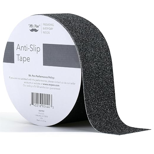 Mr. Pen- Grip Tape, 2 Inch, 23 Feet, Anti Slip/Non Skid Tape, Grip Tape, Friction Tape for Stair, Black Grip Tape Roll, Waterproof