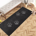PURRUGS Dirt Trapping Door Mat 24" x 59", Non-Skid/Slip Machine Washable Microfiber Entrance Rug, Shoes Scraper, Dog Doormat, Super Absorbent Floor Mat for Muddy Wet Shoes and Paws, Charcoal
