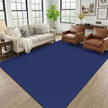 KOZYFLY 6x9 Dining Room Rugs, Washable Area Rug for Living Room, Non Slip Rugs for Bedroom, Braided Floor Carpet for Nursery, Office, Cotton Rug Home Indoor Decor, Royal Blue/Navy