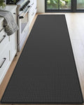 DEXI Kitchen Floor Mats Cushioned Anti Fatigue, 23x71, Large Wide Standing Runner Rug Waterproof, Comfort Memory Foam Padded for Front Sink Laundry, Black