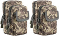 FRTKK 2 Pack Molle Pouches - Tactical Compact Water-Resistant EDC Pouch Bag Small Utility Pouch