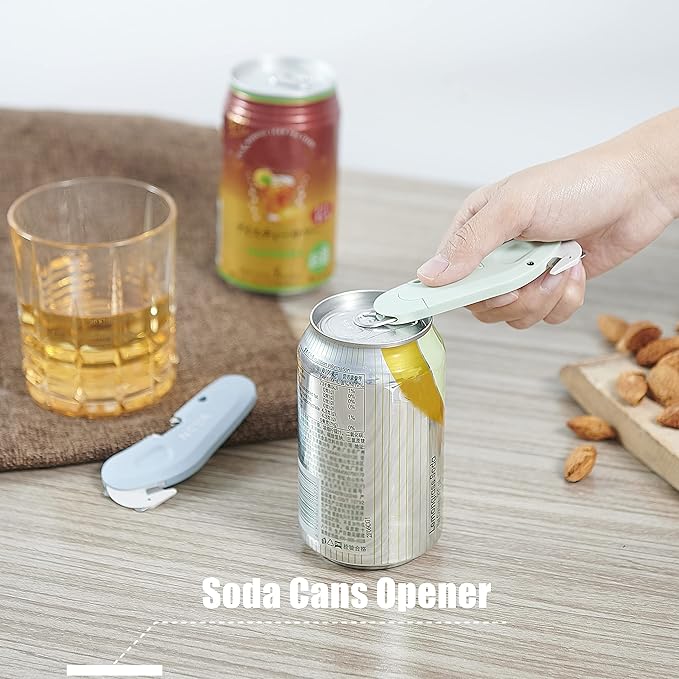 2 Pack 3-in-1 Magnet Nova Disposal Pop-open Cutter Mini Box Cutter with Safety Concealed Blade, Keychain Box Opener