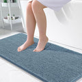 OLANLY Large Bathroom Rugs 45x27, Extra Soft Absorbent Chenille Bath Rugs, Rubber Backing Quick Dry, Machine Washable Bath Mats for Bathroom Floor, Tub and Shower, Home Decor Accessories, Airy Blue