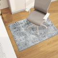 chakme Office Chair Mat for Hardwood Floor, 48"x36" Easy Glide Computer Desk Mat Protector for Rolling Chair Under Desk Rug Nonslip Backing, Machine Wash, (Boho)