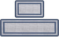 Mattitude Kitchen Mats Set of 2 Cushioned Rugs Anti-Fatigue Mats for Kitchen Floor,Waterproof Non-Slip Mats and Rugs Set for Office,Floor,Laundry 17.3"×29"+17.3"×59",Blue