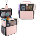 Lifewit Mesh Shower Caddy Bag Portable for College Dorm Room Essentials, Hanging Organizer Basket, Quick Dry Tote Bag for Camping, Bathroom, Beach, Travel, Medium, Pink