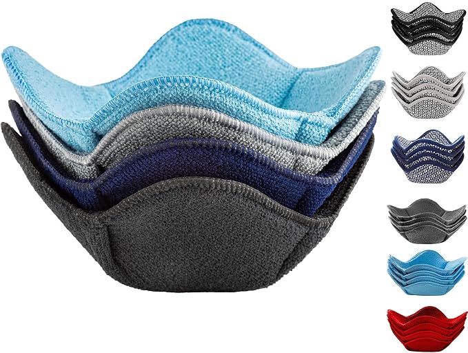 Sheff Microwave Bowl Cozy Holders Set of 4 - Durable and Reliable for Hot and Cold Plates and Dishes - Ideal Household Gift (Multicolor BBNG, 7 inch)