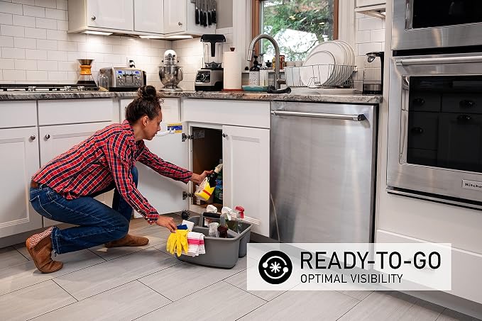 Mighty Tuff Rough and Rugged All-Purpose Cleaning Caddy, Grey/Black 2 Count (CD0170)