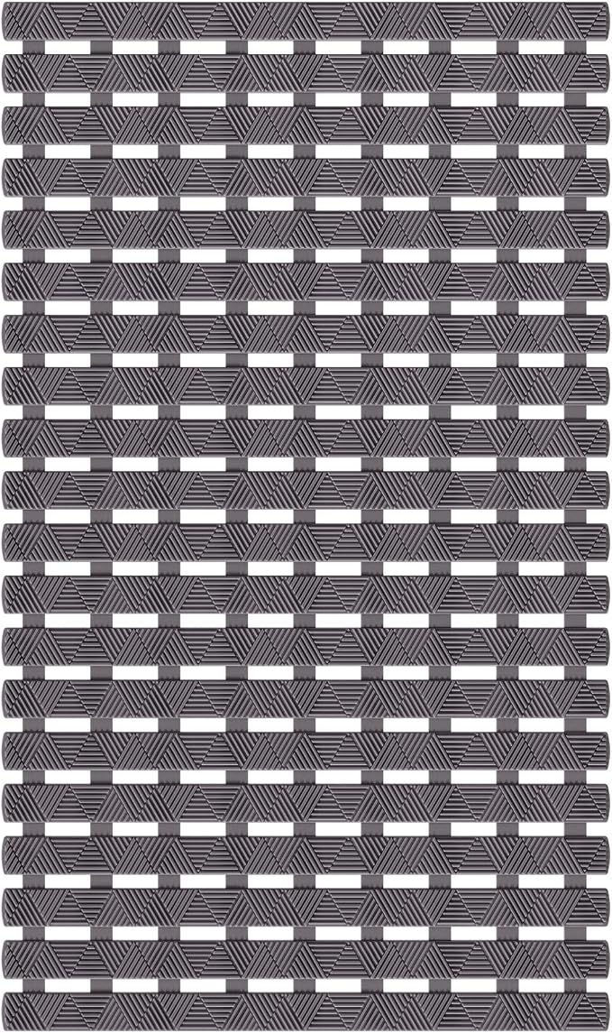 Bathtub Mat Non Slip - for Inside Bath Tub & Shower, Small 27x16 Inch, 180 Strong Suction Cups, Soft Textured Surface, Fast Drain & Quick Dry, Bathroom Safety Mat, Dark Gray, Matace