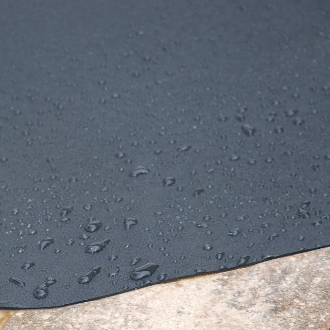 VersaTex Multi-Purpose Recycled Rubber Floor Mat for Indoor or Outdoor Use, Utility Mat for Entryway, Tool Bench, Garage, Under-Sink, Patio, and Door Mat; 36" x 60", Black