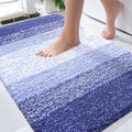 OLANLY Bathroom Rugs Mat 34x21, Extra Soft Absorbent Microfiber Bath Rugs, Rubber Backing, Quick Dry, Machine Washable Bath Mats for Bathroom Floor, Tub and Shower, Home Decor Accessories, Blue-Violet