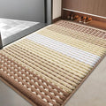 Kitinjoy Indoor Outdoor Door Mat, 40x32 Non-Slip Absorbent Dirt Trapper, Low-Profile Washable Inside Entrance Front Floor Mat, Sturdy Soft Entry Dotted Ombre Doormats for Entryway, Light Brown
