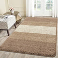 Smiry Dog Door Mat for Muddy Paws, Absorbs Moisture and Dirt, Low-Profile Entryway Mat with Non-Slip Backing, Entry Indoor Outdoor Doormat for Inside Floor (59x35 Inches, Khaki, Striped)