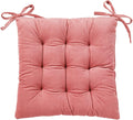 HLOVME Corduroy Chair Cushion with Ties Ultra Soft Warm Floor Cushion for Kids Reading Nook Comfortable Square Seat Cushion for Adult 15.7”x15.7”, Cosmos