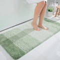 OLANLY Bathroom Runner Rugs Mat 47x24, Extra Soft Absorbent Microfiber Bath Rugs, Rubber Backing, Quick Dry, Washable Long Bath Mats for Bathroom, Tub and Shower, Home Decor Accessories, Sage Green
