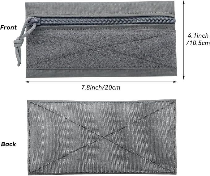 Qavctw Tactical Admin Pouch Bag with Hook and Loop Tool Storage Bag Snack Pouch Candy Bag Hanging Pouches Backpack Accessory Pouch