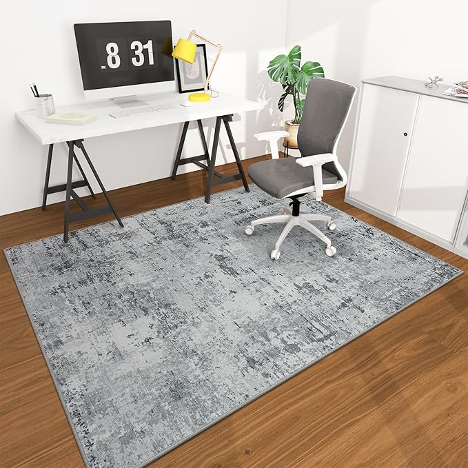 chakme Office Chair Mat for Hardwood Floor, 72"x48" Easy Glide Computer Desk Mat Protector for Rolling Chair Under Desk Rug Nonslip Backing, Machine Wash, (Boho)