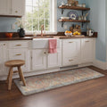 GENIMO Kitchen Mats for Floor, Kitchen Rugs Non Slip Washable, Waterproof Anti Fatigue Mat, Comfort Standing Runner Rug for Sink, Office, Laundry, Home, 23.6"x71", RetroBrick