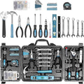 Zeite Tool Kit for Home, 144 Piece Hand Tool Set with Storage Box, General Basic Repair Tool Set with Hammer, Pliers, Wrenches, Voltage Tester, Measure Tape, Screwdriver Bits