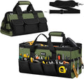 UUP Heavy Duty Tool Bag 20-Inch, Extra Large 16-Pocket Portable Empty Tool Box Organizer Storage, Toolbox Organization, Soft Handle Carrying Toolbag with Zipper, Father Dad Men Mechanic Birthday Gift