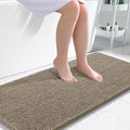 OLANLY Large Bathroom Rugs 50x30, Extra Soft Absorbent Chenille Bath Rugs, Rubber Backing Quick Dry, Machine Washable Bath Mats for Bathroom Floor, Tub and Shower, Home Decor Accessories, Warm Taupe