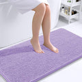 OLANLY Bathroom Runner Rugs 44x24, Soft Absorbent Chenille Bath Rugs, Rubber Backing Quick Dry, Machine Washable Long Bath Mats for Bathroom Floor, Tub and Shower, Home Decor Accessories, Lavender