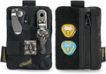VIPERADE VE15 Small EDC Pouch, Pocket Organizer, EDC Pocket Pouch with DIY Patches Area, EDC Pocket Organizer Wallet for Cards, Small Tool Pouch for EDC Gears