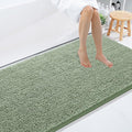 Smiry Luxury Chenille Bathroom Rugs 59x35, Extra Soft and Absorbent Shaggy Bath Mat, Machine Washable, Non-Slip Plush Carpet Runner for Tub, Shower, and Floor, Home Decor Accessories, Sage Green