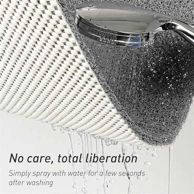 Secure Mat, Non-Slip Bathtub Mat, The Ultimate Non-Slip Bath Mat, Shower Mat Floor Mat for Tub, Shower, Bathroom (Black, 80x120cm(31.50"x47.24"))