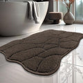 BSICPRO Bathroom Rugs, 32x20 Inches Bath Mats Non Slip, Extra Soft Absorbent Microfiber Shower Bath Rugs Mats Carpet for Bathroom Floor Decor, Machine Washable (Latte)