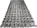 “Pebbles” Non-Slip Bathtub/Shower Mat 35"x16" Rectangular, Non-Toxic, Safe, Clean, Machine-Washable, Superior Grip & Drainage, Vinyl, for Smooth Floors ONLY, Transparent Gray