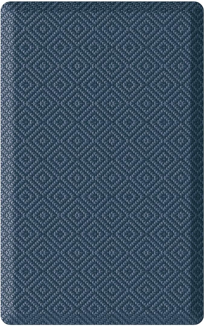 Ophanie Kitchen Mats for Floor, 1/2 inch Thick, 20x32 Anti Fatigue Cushioned Mat, Kitchen Rugs, Waterproof, Comfort Ergonomic Standing Mat for Office, Home, Sink, Blue Non-Slip Ridged Bottom
